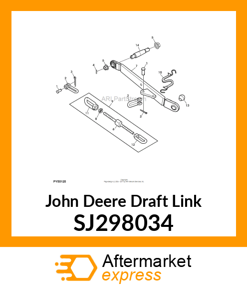 DRAFT LINK, DRAFT LINK, ASSEMBLY SJ298034