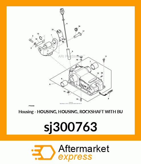 HOUSING, HOUSING, ROCKSHAFT WITH BU sj300763