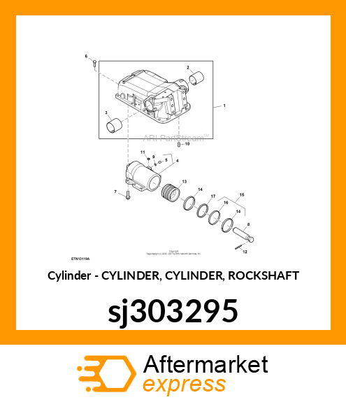 CYLINDER, CYLINDER, ROCKSHAFT sj303295