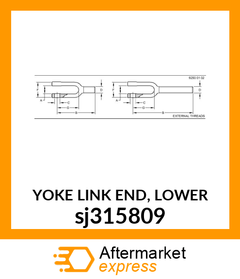 YOKE LINK END, LOWER sj315809