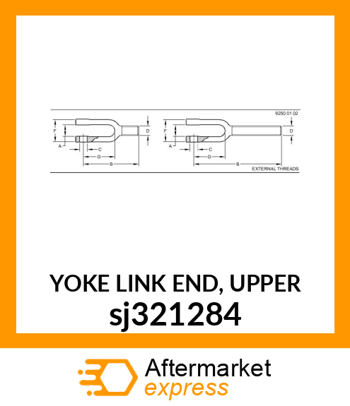 YOKE LINK END, UPPER sj321284