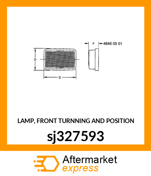 LAMP, FRONT TURNNING AND POSITION sj327593