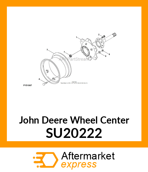 WHEEL CENTER, W12 X 28 SU20222