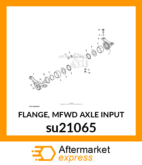 FLANGE, MFWD AXLE INPUT su21065