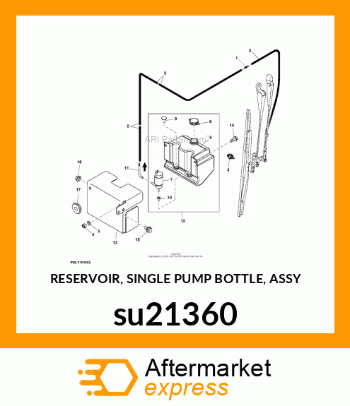 RESERVOIR, SINGLE PUMP BOTTLE, ASSY su21360