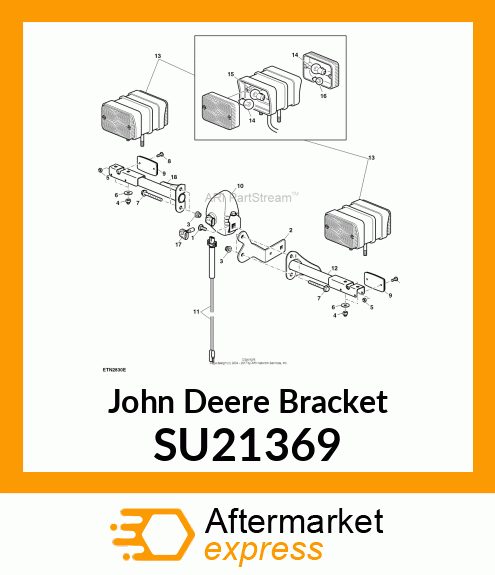 BRACKET, OOS WORKLIGHT MOUNT, LH SU21369