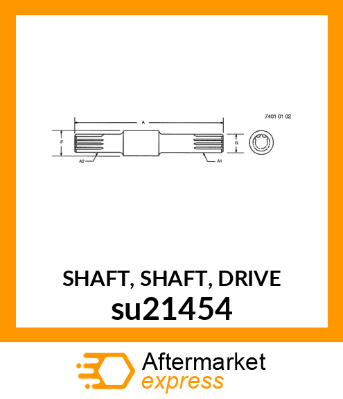 SHAFT, SHAFT, DRIVE su21454