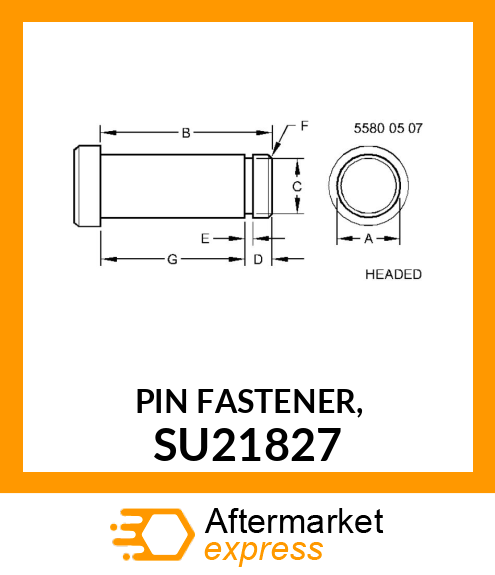 PIN FASTENER, SU21827