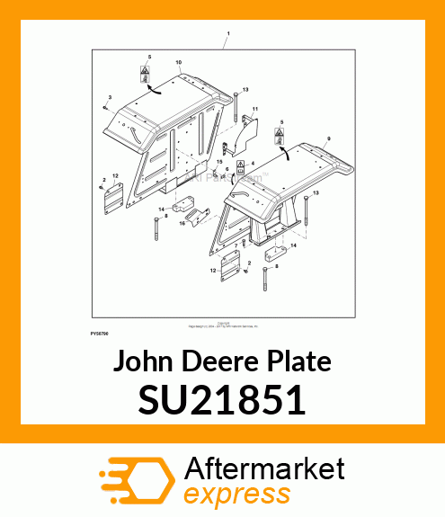 PLATE, QUADRANT BRACKET SU21851