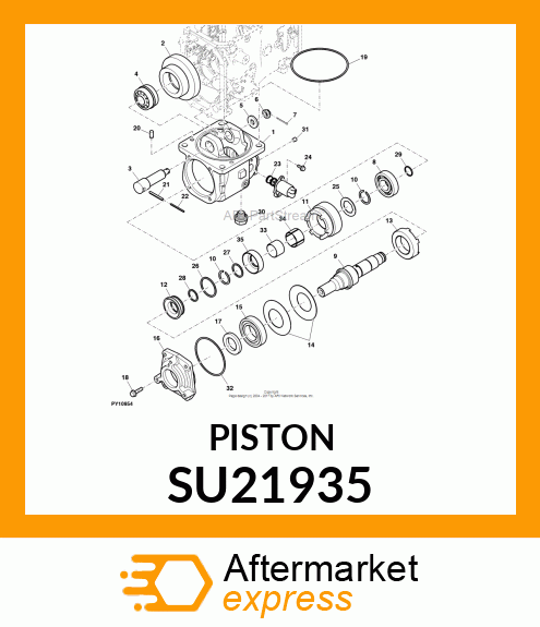 PISTON, MFWD PISTON SU21935