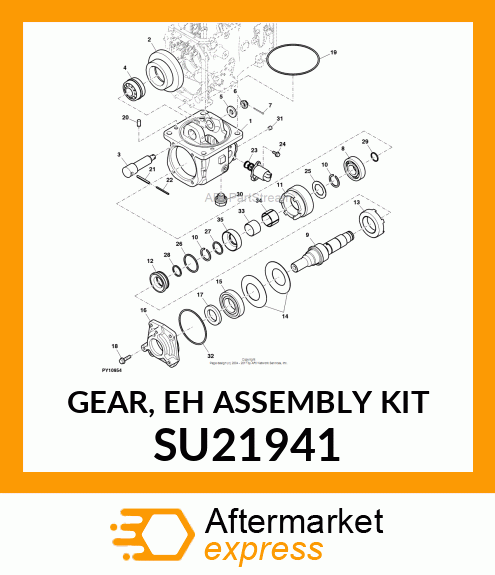 GEAR, EH ASSEMBLY KIT SU21941