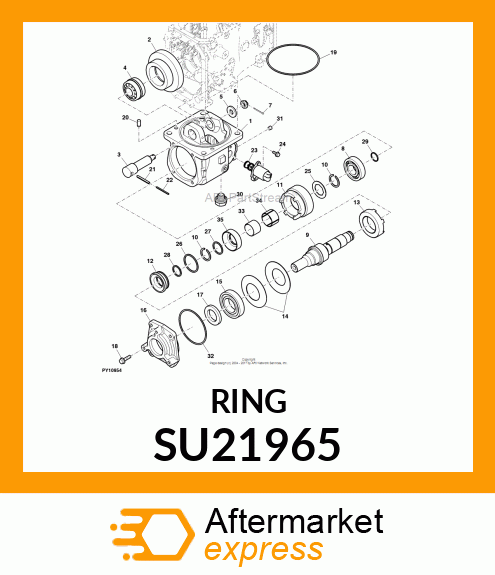 SEAL, PISTON O.D SEAL SU21965