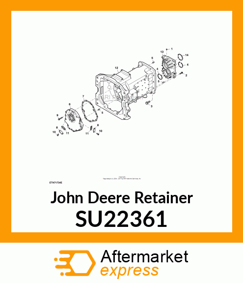 RETAINER, PUMP SU22361