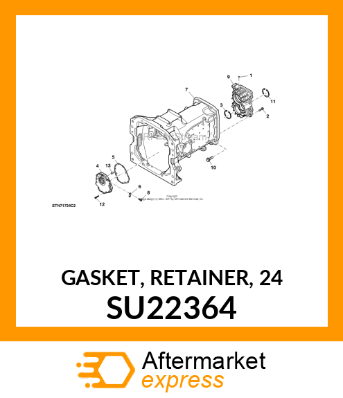 GASKET, RETAINER, 24 SU22364