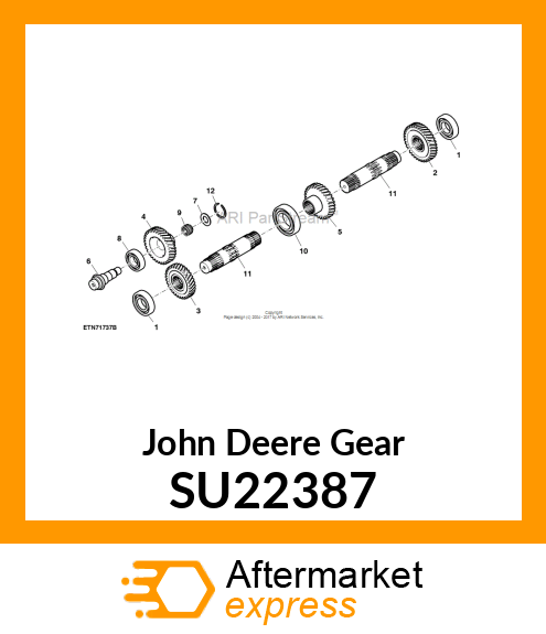 GEAR, GEAR, REVERSE DRIVEN SU22387