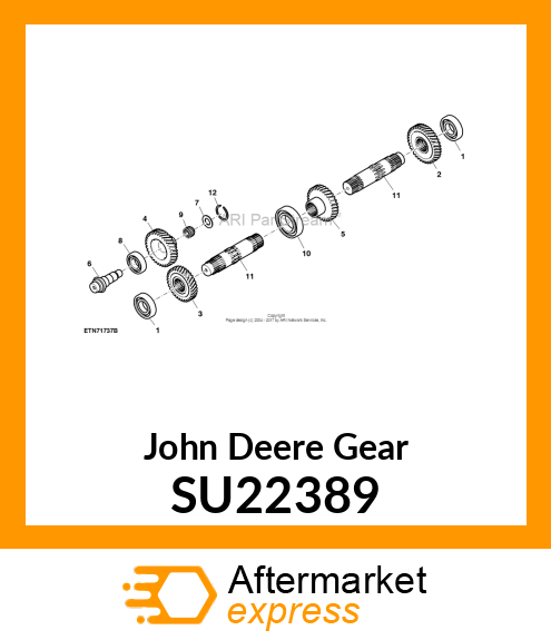 GEAR, IDLER GEAR,REVERSE SU22389