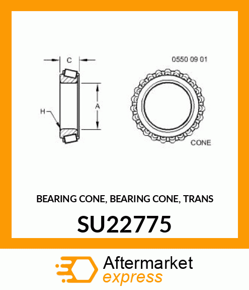 BEARING CONE, BEARING CONE, TRANS SU22775