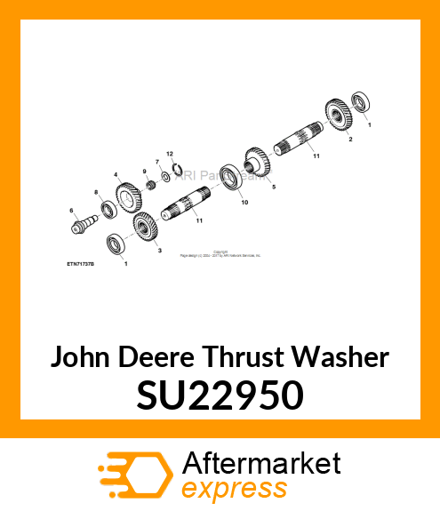 THRUST WASHER, THRUST WASHER SU22950