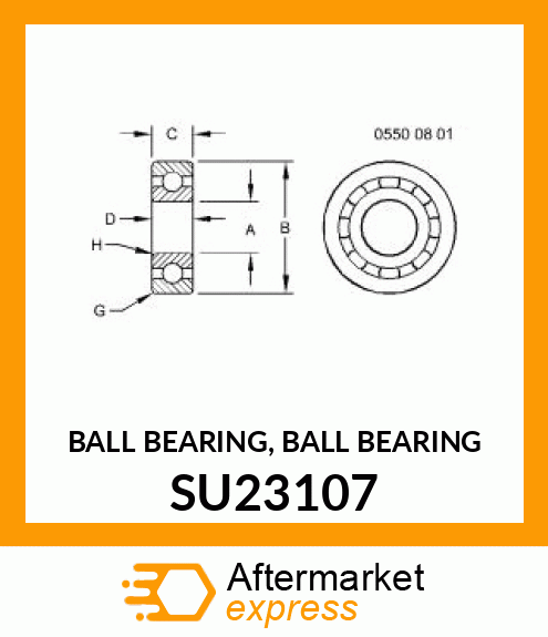 BALL BEARING, BALL BEARING SU23107