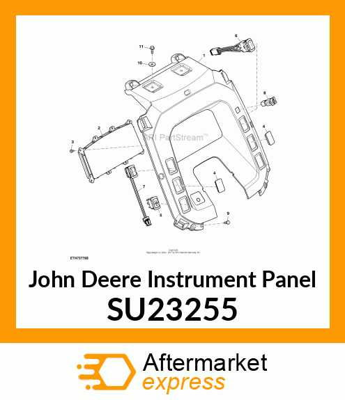 INSTRUMENT PANEL, OOS, GROUND DRIVE SU23255