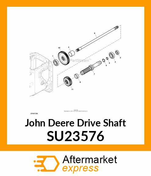 DRIVE SHAFT, A RANGE, PR HAND BRAKE SU23576