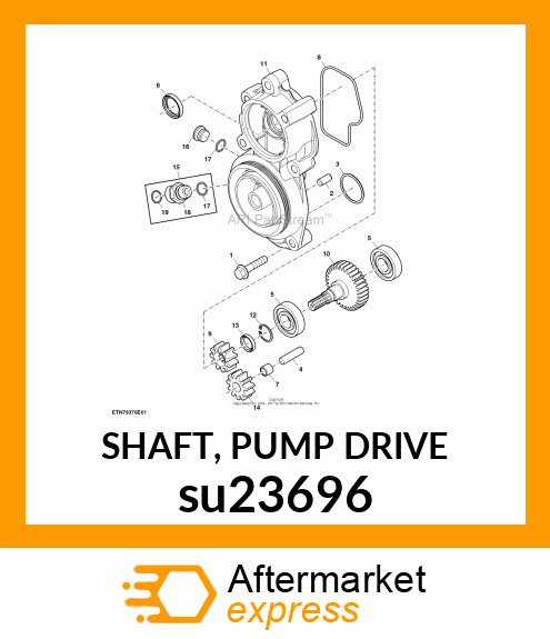 SHAFT, PUMP DRIVE su23696