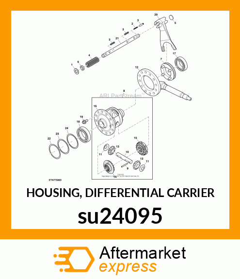HOUSING, DIFFERENTIAL CARRIER su24095