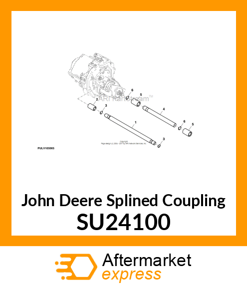 SPLINED COUPLING, HST TO PTO SU24100