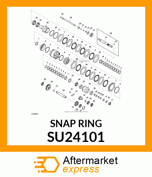 SNAP RING, SNAP RING, CIRCULAR CRO SU24101