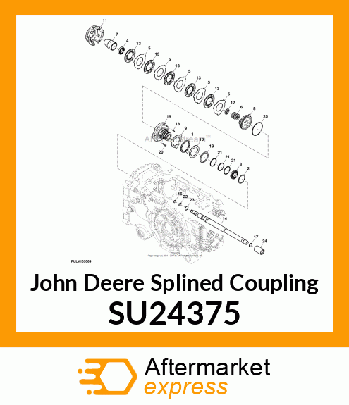 SPLINED COUPLING, HST OUTPUT TO SPE SU24375