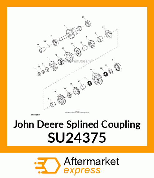 SPLINED COUPLING, HST OUTPUT TO SPE SU24375