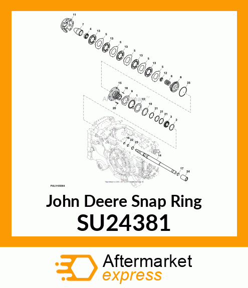 SNAP RING, EXTERNAL CONSTANT CROSS SU24381