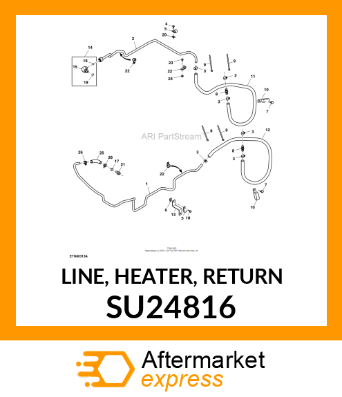 LINE, HEATER, RETURN SU24816