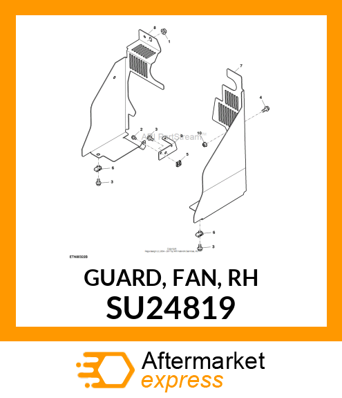 GUARD, FAN, RH SU24819