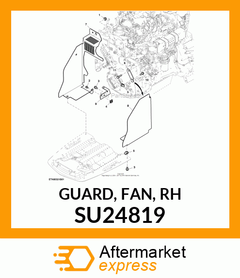 GUARD, FAN, RH SU24819