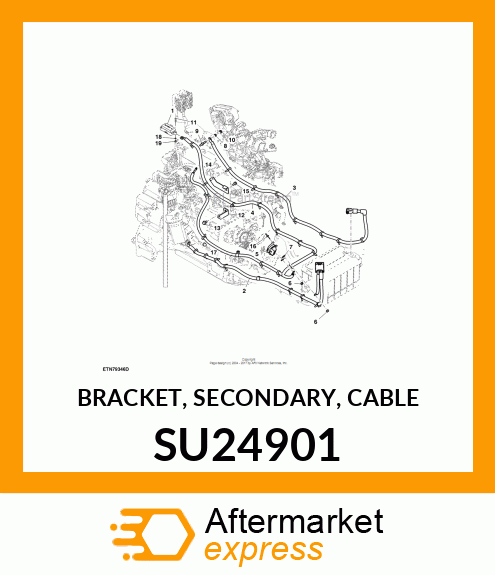 BRACKET, SECONDARY, CABLE SU24901