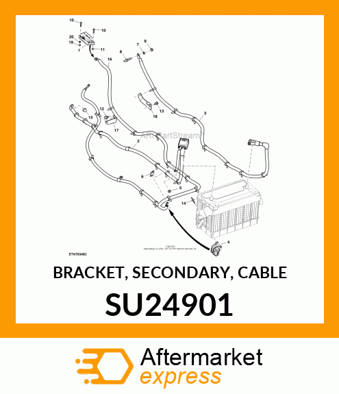 BRACKET, SECONDARY, CABLE SU24901