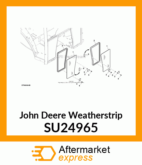 WEATHERSTRIP, WEATHERSTRIP, LOWER F SU24965