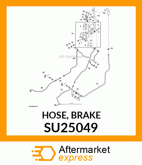 HOSE, BRAKE SU25049