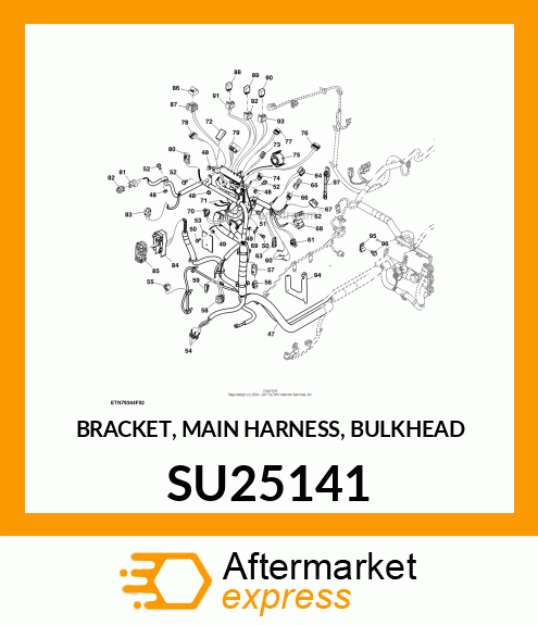 BRACKET, MAIN HARNESS, BULKHEAD SU25141