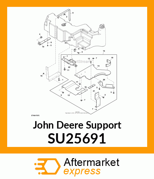 SUPPORT, SUPPORT FUEL TANK BRACKET SU25691