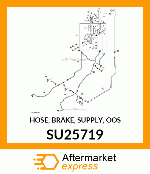 HOSE, BRAKE, SUPPLY, OOS SU25719