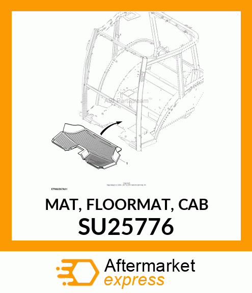 MAT, FLOORMAT, CAB SU25776