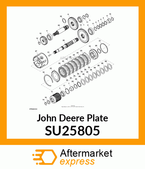 PLATE, CLUTCH BACKING SU25805