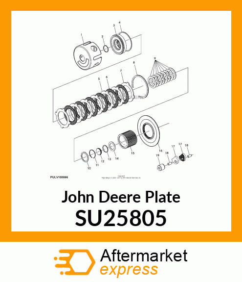 PLATE, CLUTCH BACKING SU25805