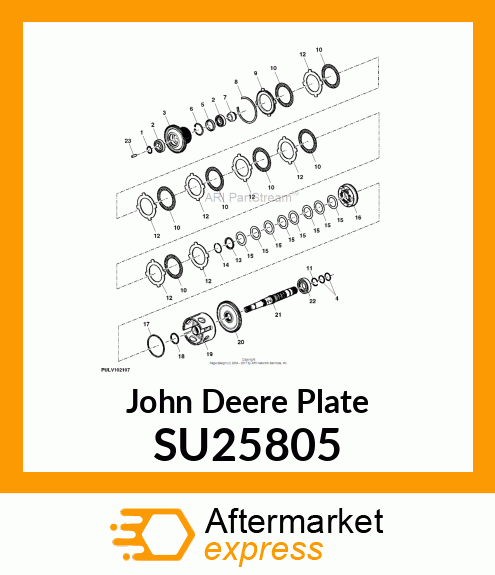 PLATE, CLUTCH BACKING SU25805