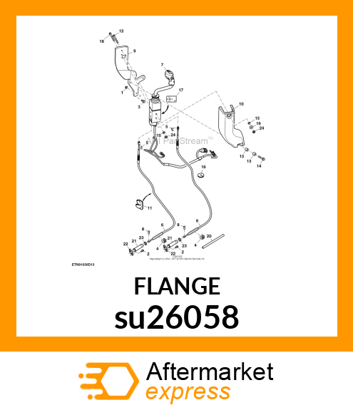 FLANGE, MID SCV CABLE ATTACHMENT su26058