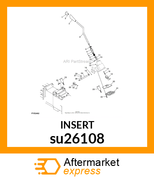 INSERT, GEARSHIFT LEVER WITH PARK P su26108