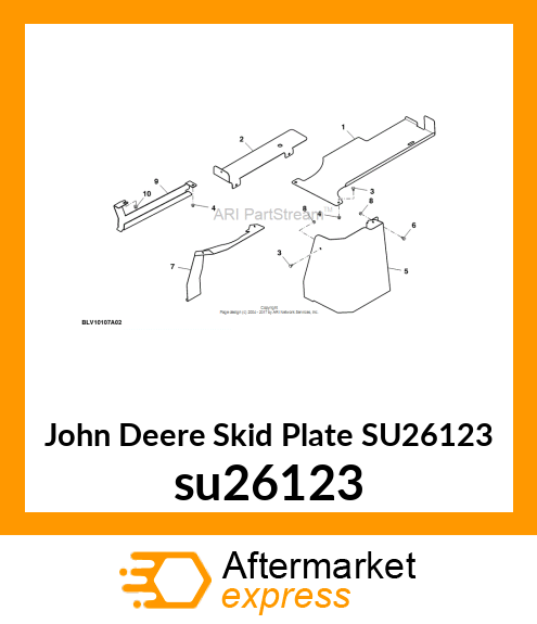 SKID PLATE, INNER FUEL TANK su26123