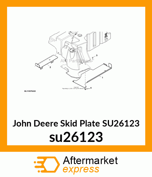 SKID PLATE, INNER FUEL TANK su26123